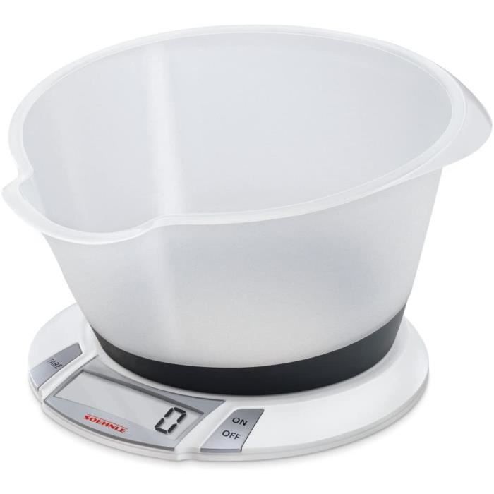 Soehnle 66111- Balance Electronique Olympia Plus Blanc max 5 Kg / 1 g