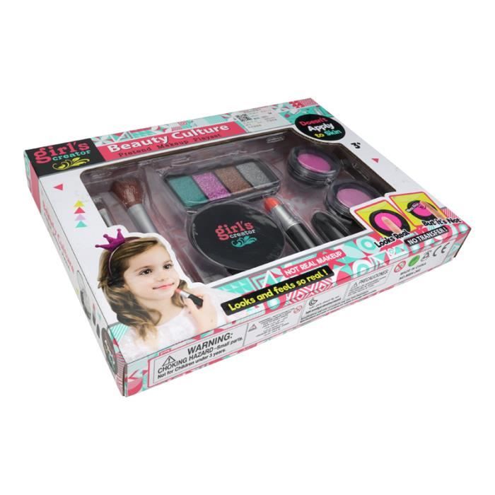 Jouets de maquillage pour filles Jeu de simulation Jeu de maquillage pour enfants en toute sécurité Ensembles de cosmétiques -7PCS