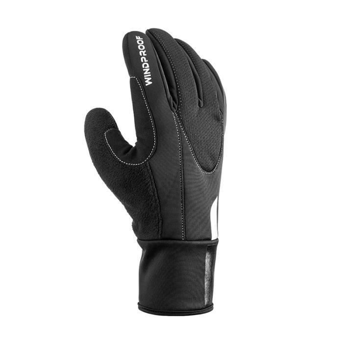 Gants de Vélo XXL Anti Vent Équipement De Vélo Coupe-vent Épaissie Gants Résistant Au Froid Femme Homme