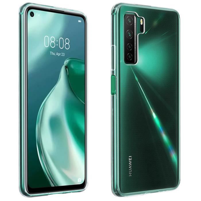 Coque Huawei P40 Lite 5G Protection Silicone Souple Ultra-Fin Transparent Blanc