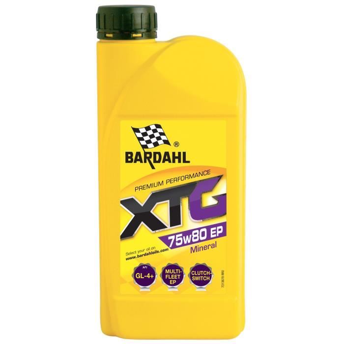 BARDAHL Huile boites et ponts XTG 75W80 EP - Bidon de 1 L