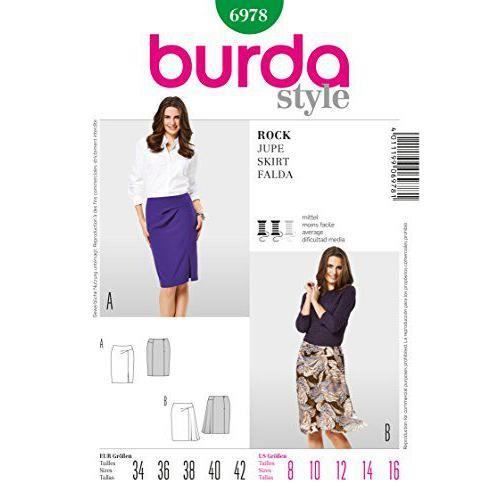 Burda Patron de Couture Jupe 19 x 13 cm - B6978
