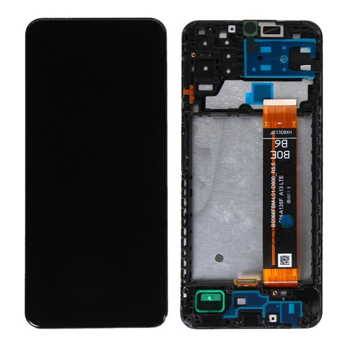 Ecran LCD Complet Avec Châssis Samsung Galaxy A13 Noir SM-A135F Neuf Original