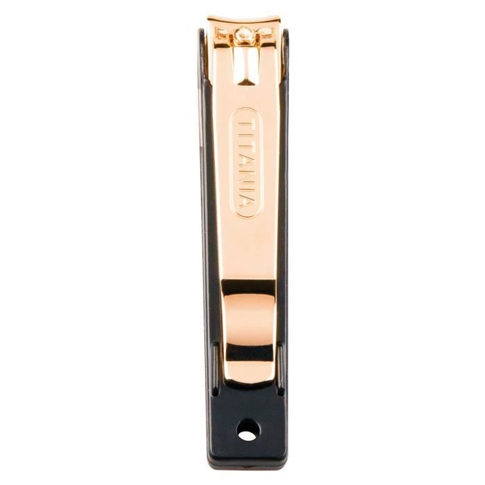 Titania Perfection-Germany de coupe-ongles, plaqué or, avec bac, 1er Pack (1 x 49 g)