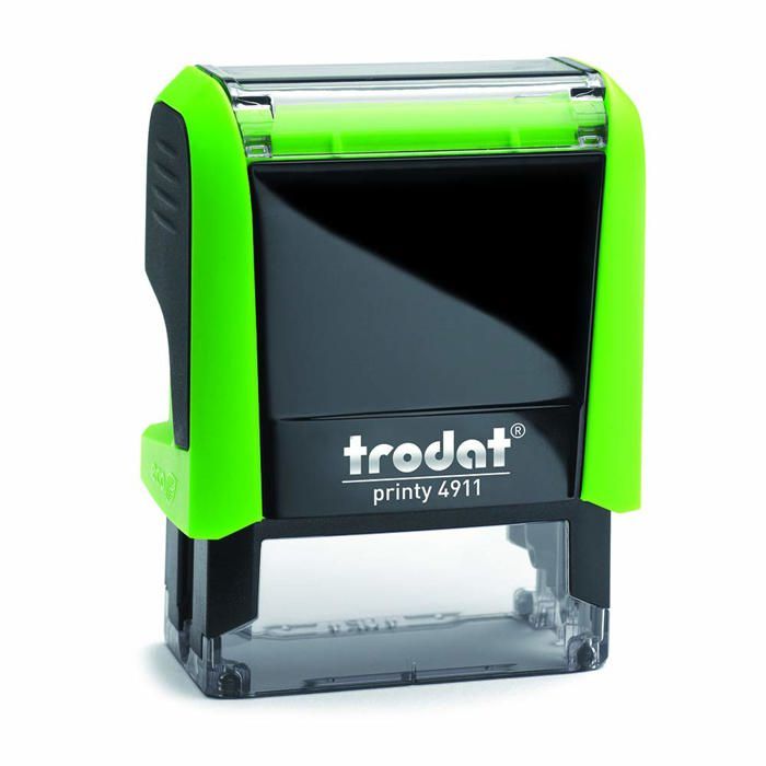 Tampon Auto-Encreur Trodat Printy Line 4911 - Personnalisable, 37x13mm, Encre Rouge/Noir/Bleu/Vert