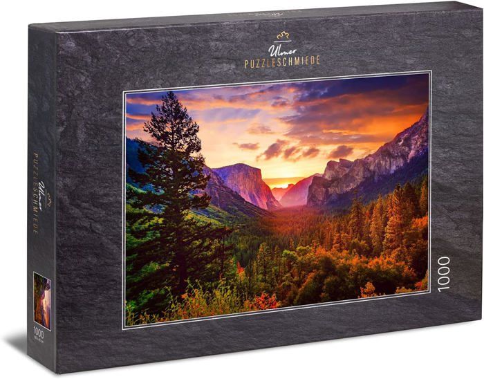Puzzle 1000 Pezzi Yosemite White Mountain - 61x76cm - Con Poster Riferimento