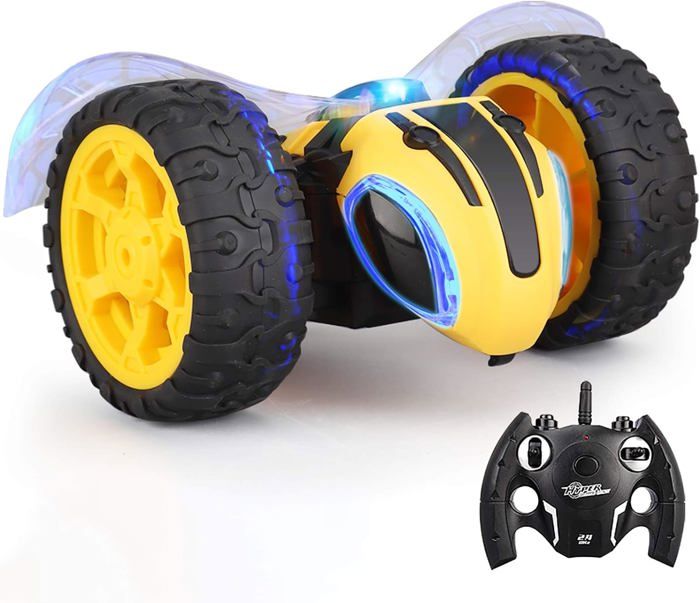 Voiture Télécommandée Araignée Transformable - 2.4GHz, 2 Batteries Rechargeables - Vitesse 10 Km/h - Pour Enfants 3 Ans Et Plus - Cadeau Anniversaire Noël