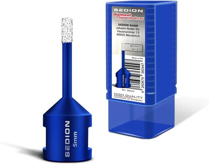 Set 8 Couronnes Diamant Pour Percer Carreaux - 20 à 68mm - Pour Meuleuse