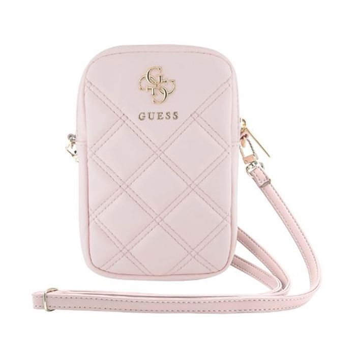Pochette Universelle pour Téléphone Matelassée avec Bandoulière et Logo 4G Guess - vue 9
