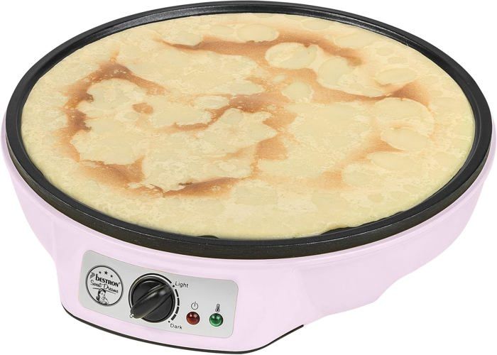 Crêpière Instantanée Électrique 8 Pouces - Machine à Crêpes Avec Contrôle Température Et Accessoires (Spatule, Fouet)