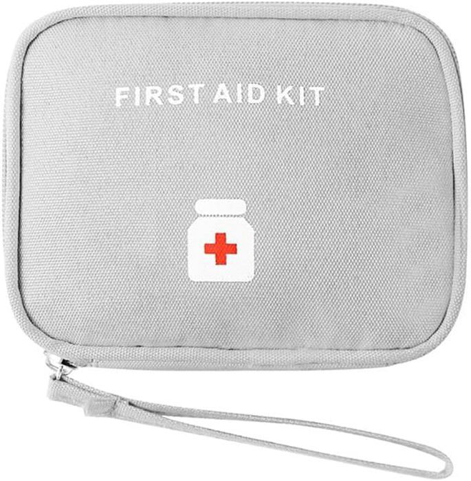 Trousse De Premiers Secours Vide - Mini Sac Médicament En Tissu Oxford Imperméable - Multi-poches - Pour Maison, Sport, Voyage - 8