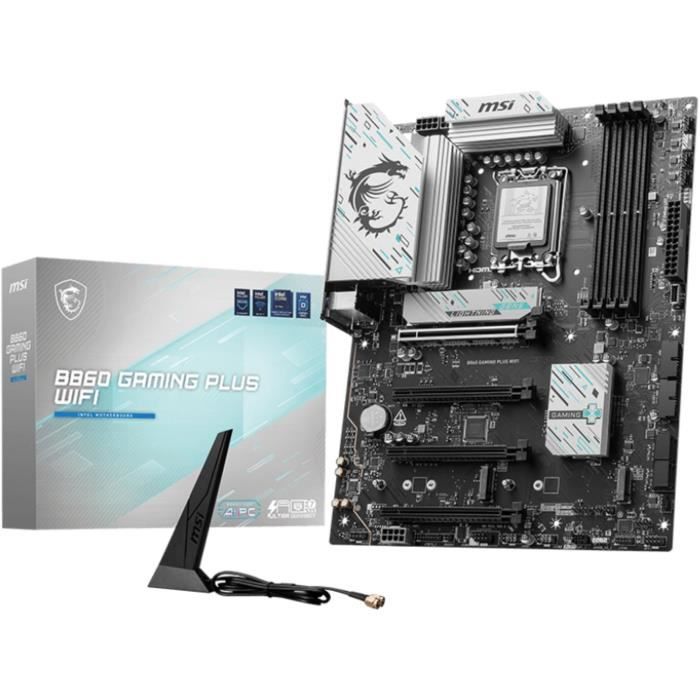 Carte mère - MSI - B860 GAMING PLUS WIFI - LGA 1851 - DDR5-SDRAM - Wi-Fi 7