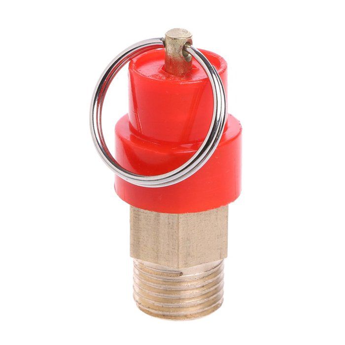 Soupape De Décharge De Sécurité Pour Compresseur 1/4 NPT 250 PSI - Laiton - Marque Conrader USA