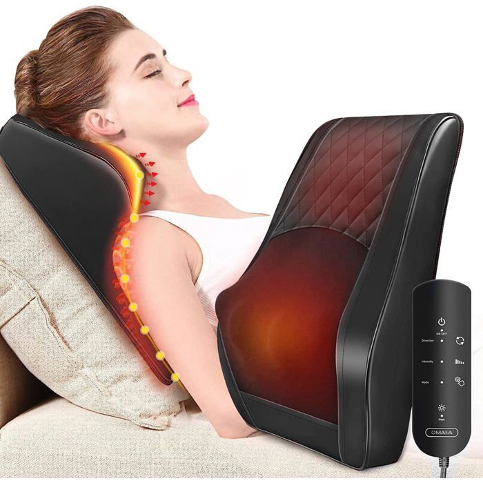 Masseur Cervical ALLJOY Avec Chauffage - Pour Dos, Cou, épaules - Dimensions 40x18x18 Cm - Neuf