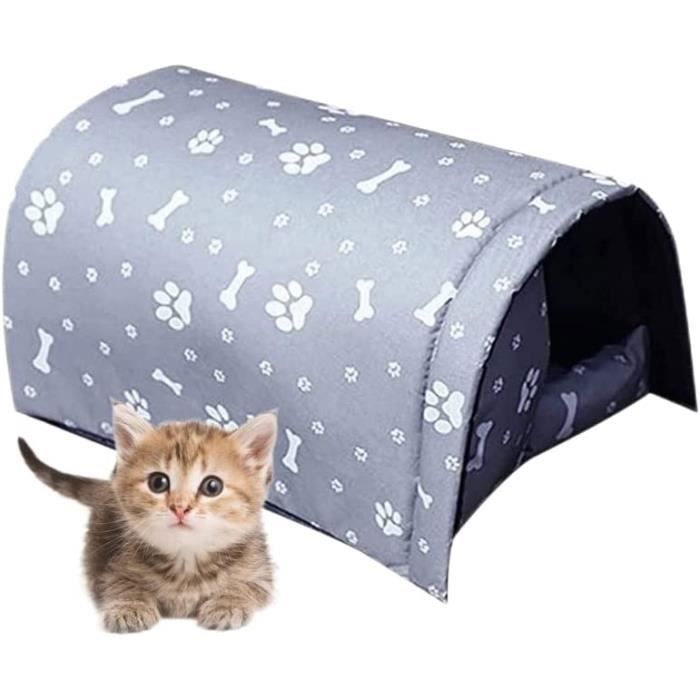Comparer les prix de Maison pour chat dextrieurYSTP abri extrieur pais pour chats et chiens errants coupe-vent impermable et Gris NICHE