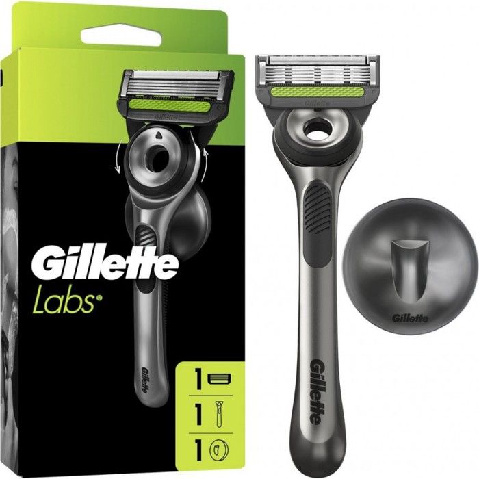 GILLETTE Rasoir Pour Homme Barre Exfoliante et Support Mural Magnétique