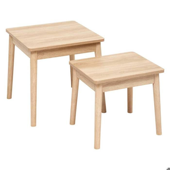 Lot de 2 tables gigognes Abana bois clair - 5five