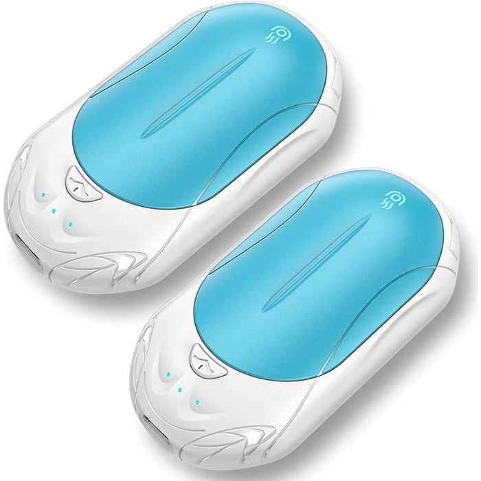 Chaufferettes Réutilisables PHEJIE 2-en-1 - 6000 MAh Powerbank Et Chauffage Mains