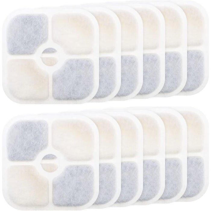 Meilleurs prix pour Filtres pour fontaine à eau pour animaux lot de 12 compatibles avec la fontaine à eau pour chats Catit PIXI 43717 accessoires p