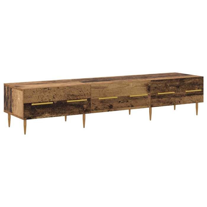 En solde Meuble TV pour Télévision - CLOUD - Meuble Télé Bas - Bois Ancien 150x36x30 cm Bois dingénierie LL5474
