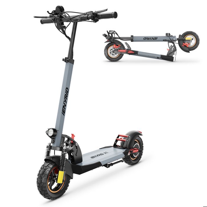 Trottinette électrique Tout-terrain IENYRID ES1 – Double Moteur 2400W, Batterie 48V 20.8Ah, 60 Km/h, Pneus 10 Pouces