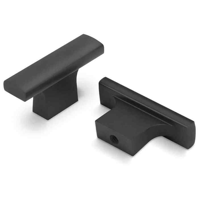 Lot de 10 boutons de meuble noirs – Poignées de porte de cuisine vintage pour placards et tiroirs