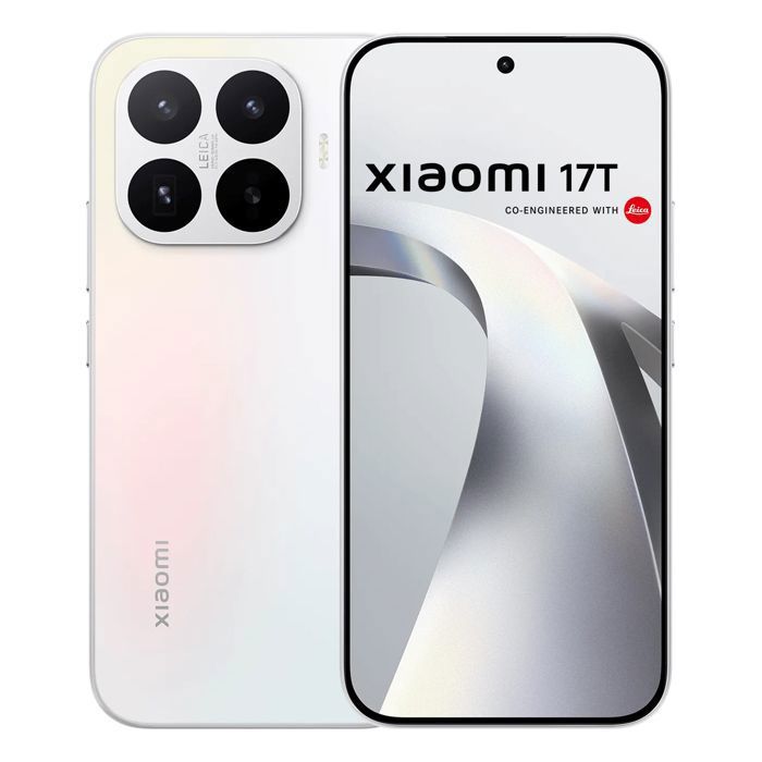 Smartphone Xiaomi 17T 5G 12Go Ram 512Go Blanc Écran 6.59 AMOLED 6500 mAh 67W HyperCharge Téléobjectif Leica 5x - Version globale