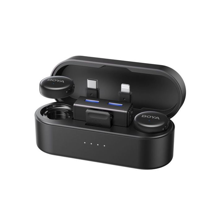 Microphone Boya Kit microphone sans fil USB-C 24 GHz avec IA et étui