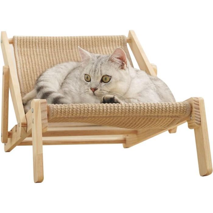 Chaise Lounge Griffoir pour Chat - Griffoir Réglable pour Chat - Accessoire