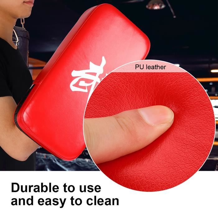 Paire De Paos De Boxe Dewel En Cuir PU - Protection Mains Et Poignets - Entraînement Haute Intensité