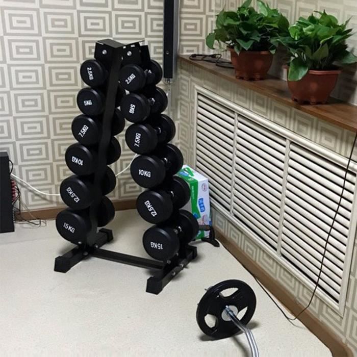 Support D'haltères En Acier Robuste à 5 Niveaux - Support