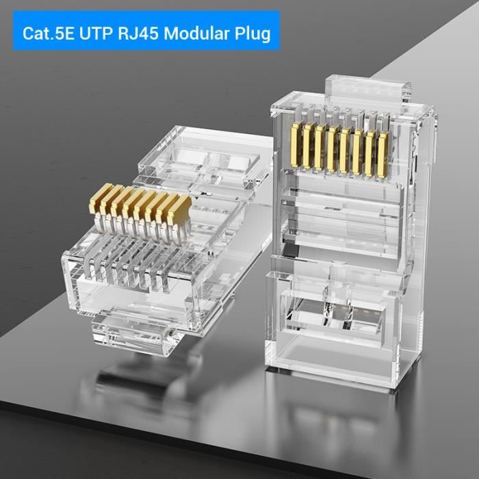 Câble de raccordement,Vention Cat7 connecteur RJ45 Cat7-6-5e STP 8P8C ...