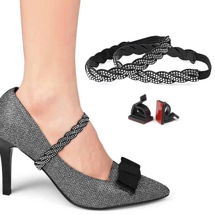 Sangles élastiques Anti-desserrage Pour Chaussures Plates – Décor Cœur, Confort Et Style