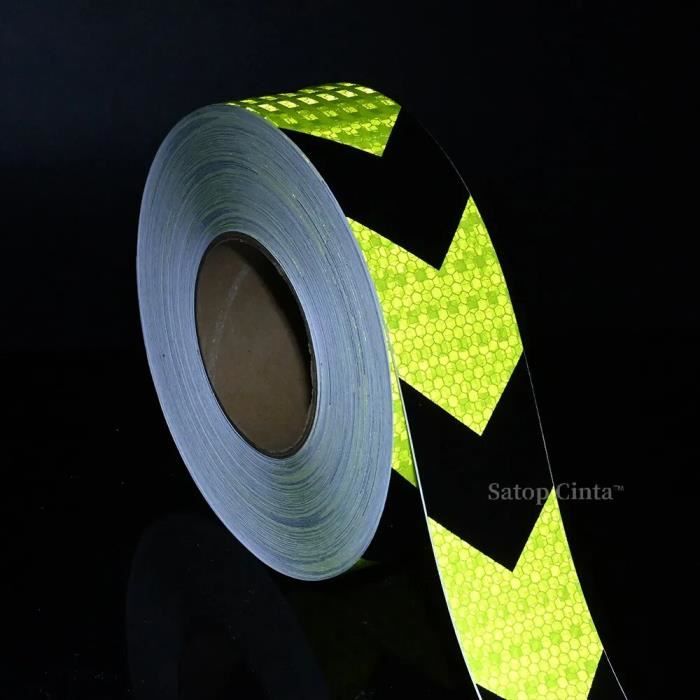 14 Autocollants Réfléchissants Pour Vélo, Casque, Voiture - Visibilité Nocturne - Vert - Lot Complet - 7