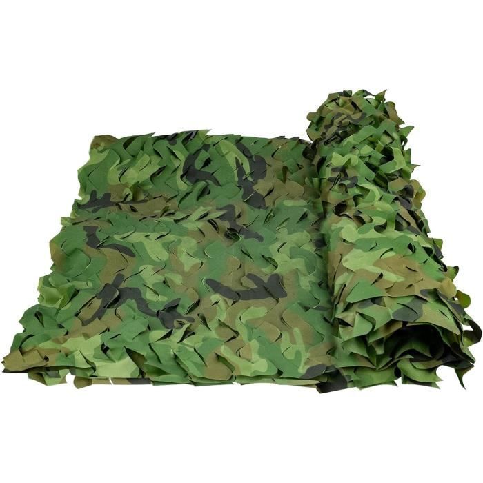 Filet De Camouflage Renforcé Militaire | Haut De Gamme | Protection Solaire & Voile D'Ombrage Anti-UV Terrasse Pergola Jardin Chasse Airsoft Rideau Déco Résistant Durable 3x4 3x5