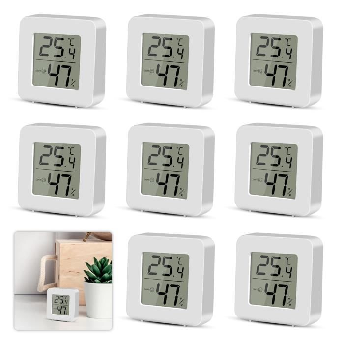 6 Pièces Thermomètre Hygromètre Mini Digital LCD Température Humidité 6 Pièces Thermomètre Hygromètre Mini Digital LCD Température Humidité