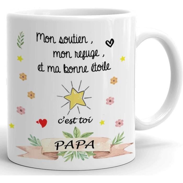 Mug Papa - Cadeau Fête Des Pères Idée Anniversaire Tasse Bricoleur 11 Oz Blanc