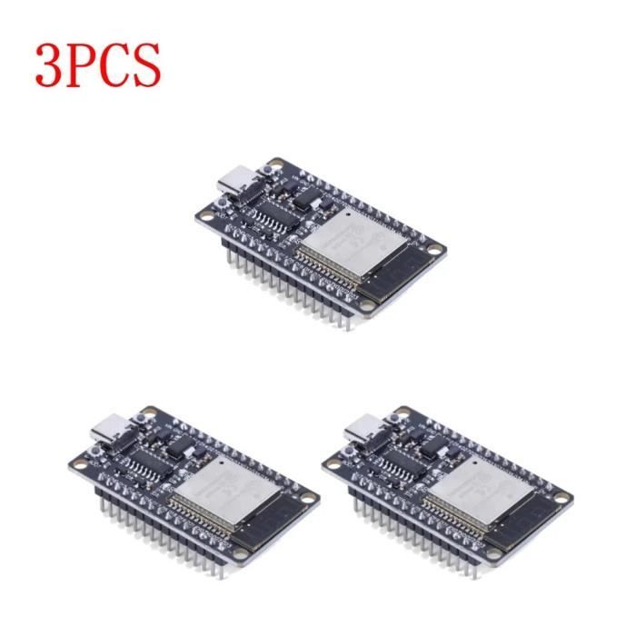 3 Cartes De Développement ESP32 CH340 - WiFi + Bluetooth, Processeur Dual-core 240 MHz, Interface USB Type-C