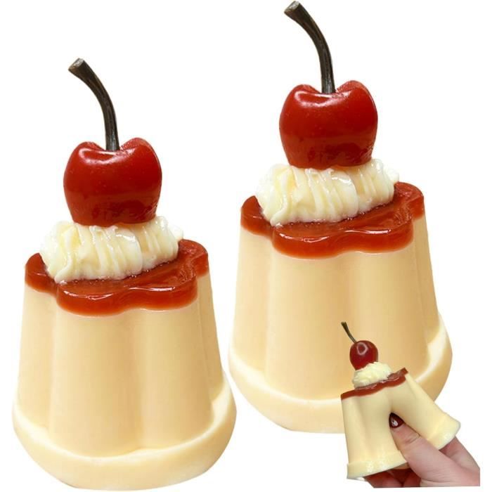 Jouets de Squish 2pcs balles de Squish Doux et sûrs Jouet de Pudding drôle Mignon 37x26 balles de Stress réutilisables