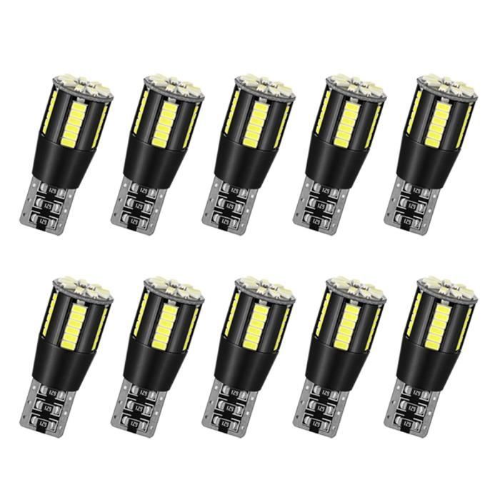 12 V 501 W5W T10 voiture Ampoules DEL Canbus SMD Xenon Blanc W5W Côté Ampoules NEUF