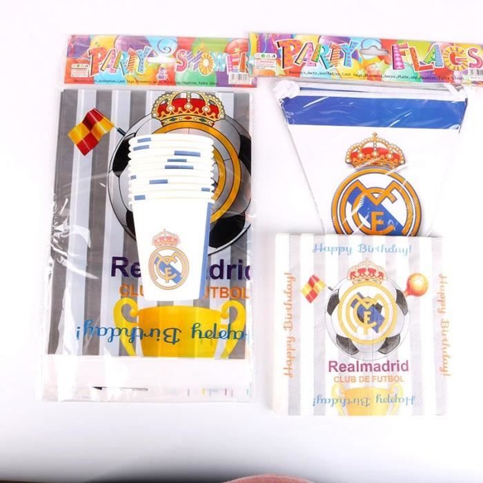 deco anniversaire real madrid Kit Anniversaire Real Madrid Fc Achat Vente Set Vaisselle deco anniversaire real madrid