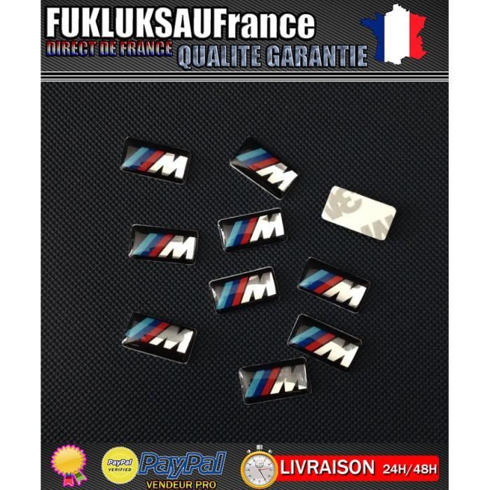 Autocollant Logo BMW M Latéral – Style Sport – Dimensions 45x15mm – Qualité Supérieure – Neuf