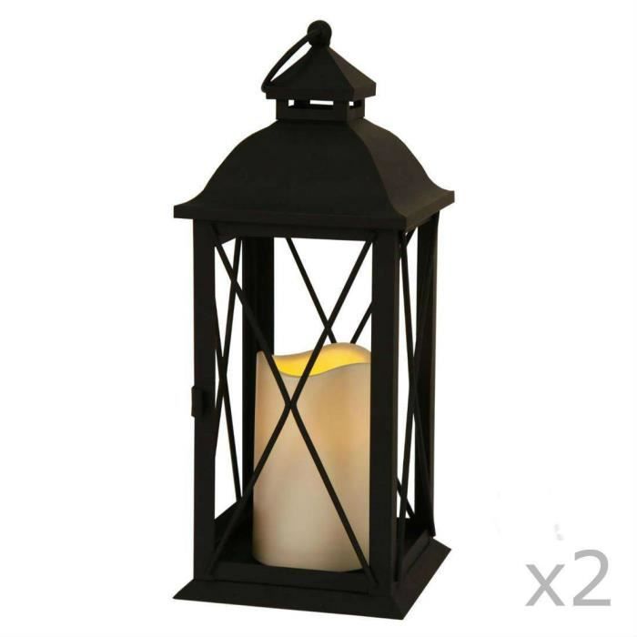 Lien produits Lanterne en m/étal et verre noir 2