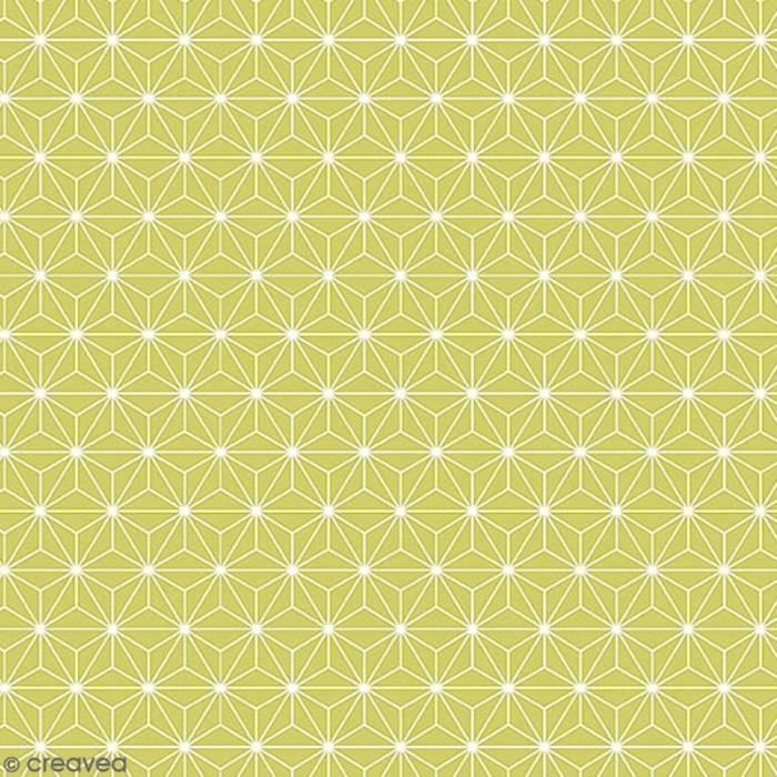 Grand coupon de tissu coton microfibre - Motif Etoile ...