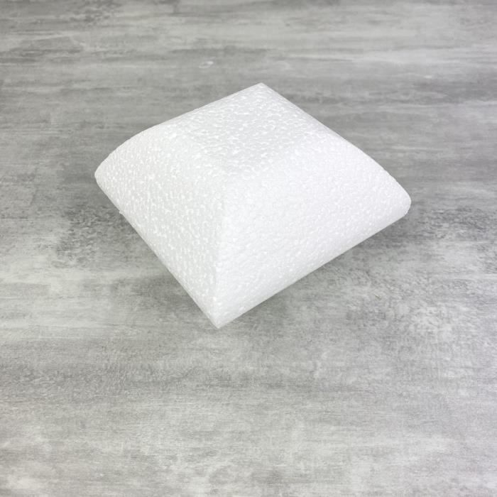 Petit Socle Coussin en polystyrène blanc, Largeur 10 cm x Epais. 7cm, 28  kg/ m3, dummy pour centre de table - Unique