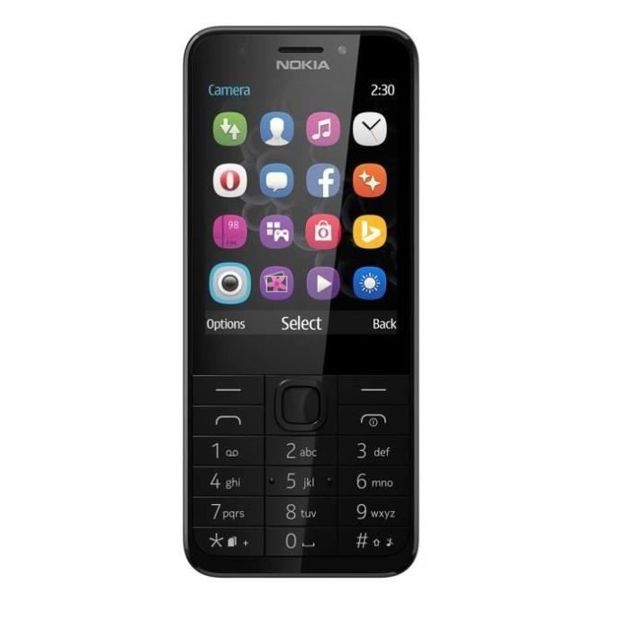 Téléphone Portable - Nokia 230 - Noir - Dual Sim - Vos Marques Tendances