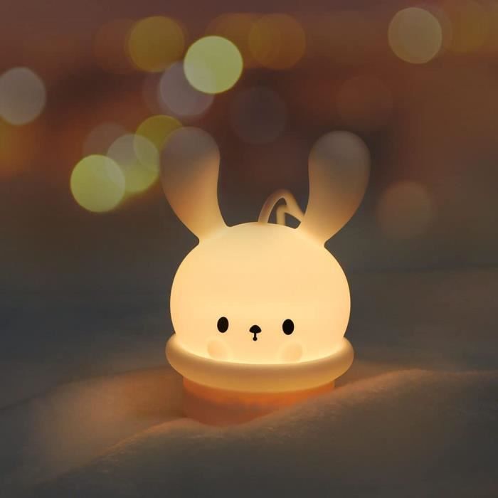 Veilleuse Enfant Lampe De Lapin En Silicone 9 Couleurs Usb Rechargeable Peut Etre Chronometre Veilleuse Enfant Deco Lampe Pou 258 Cdiscount Puericulture Eveil Bebe