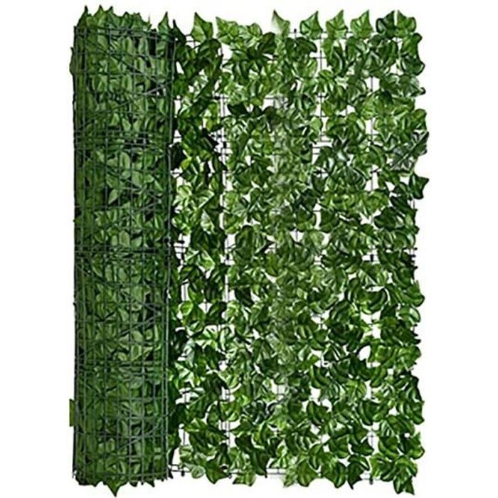 Treillis,Clôture rétractable réglable,feuille artificielle,bâtiment de jardin en treillis,décoration de l'intimité - Type green