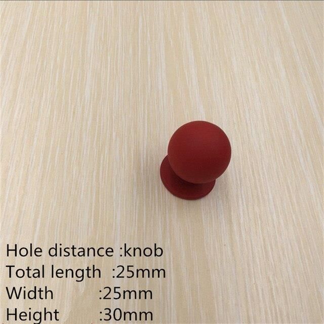Bouton rouge - Poignées De Porte De Placard De Cuisine En Alliage D ...