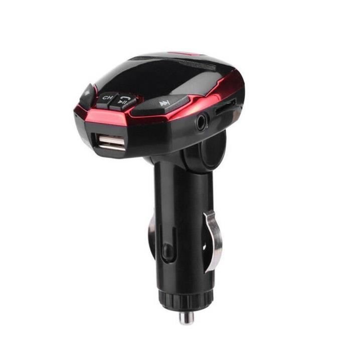 Transmetteur FM Bluetooth Voiture – Lecteur MP3 Avec Double USB Et Appel Mains Libres | Affichage Tension | Compatible 12-24V
